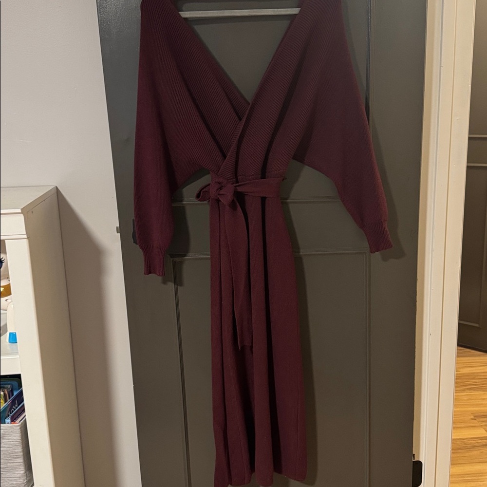 Vici Deep Red Knit Dress